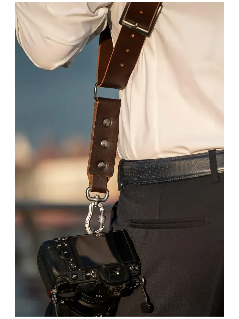 NICE ONE Shoulder Strap Double Power Brown | D'Aponte | Shoulder, Camera Strap and Accessories