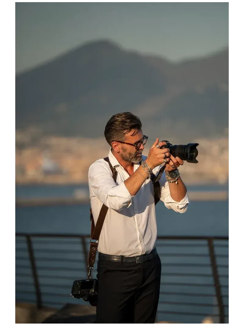 Nice One - Power - Tracolla Doppia in Pelle Testa di Moro per Mirrorless e reflex