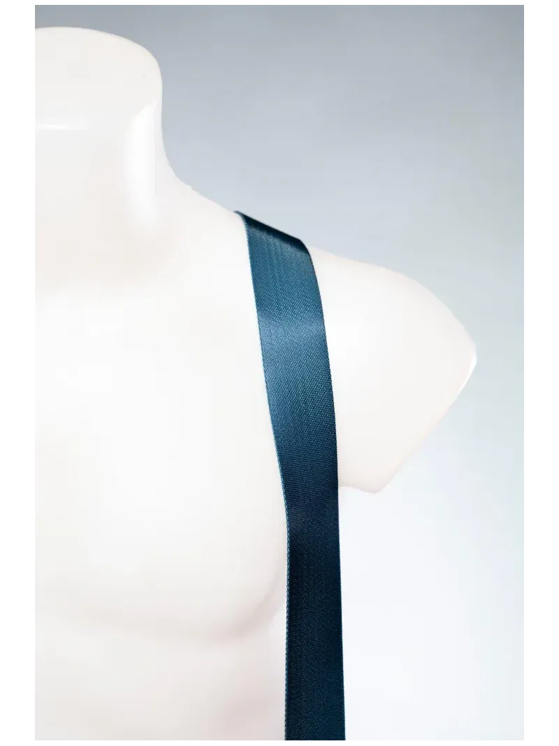 NICE ONE - POWER EASY - Tracolla Doppia in Pelle e tessuto Blu per Mirrorless e reflex