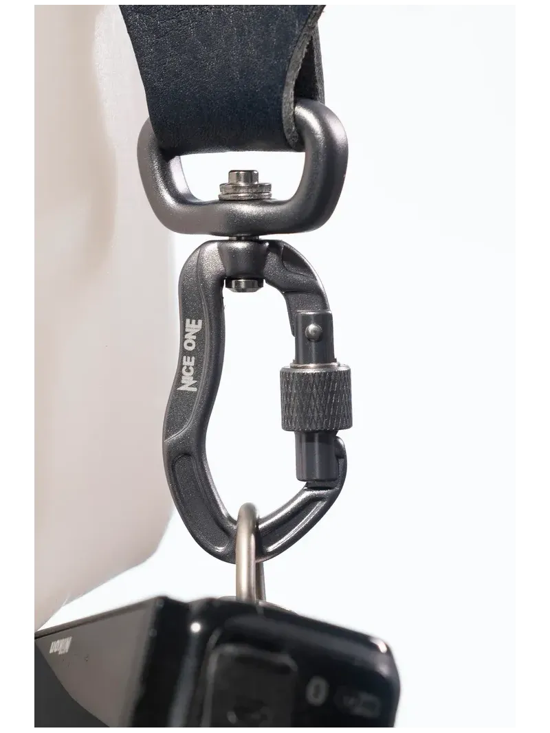 Nice One - Power - Tracolla Doppia in Pelle Blu per Mirrorless e reflex