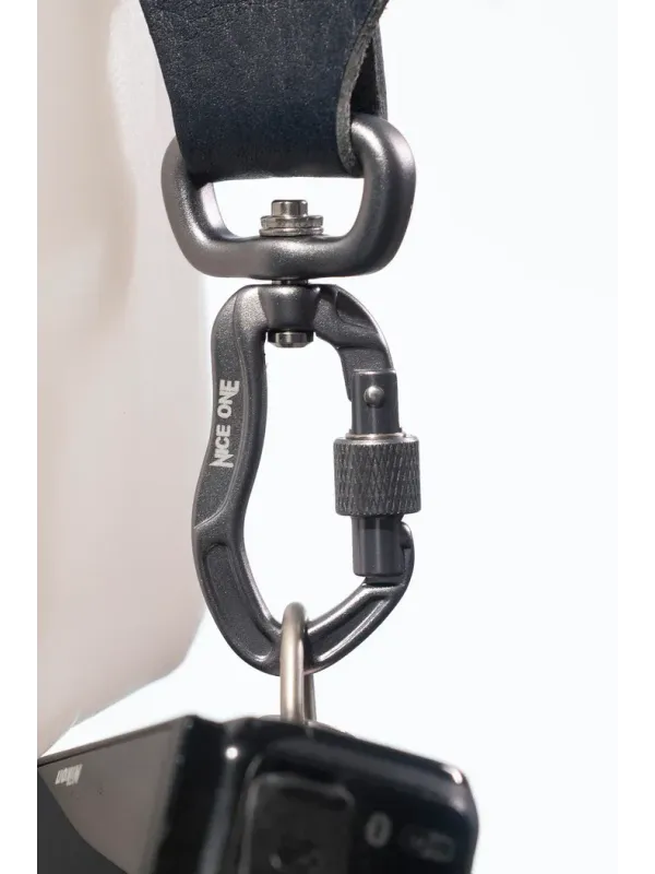 Nice One - Power - Tracolla Doppia in Pelle Blu per Mirrorless e reflex