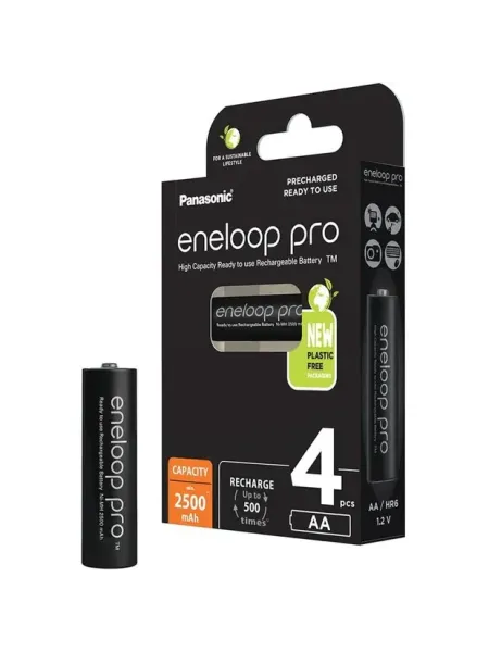 PANASONIC eneloop pro AA 2500 mAh Blister da 4 pezzi