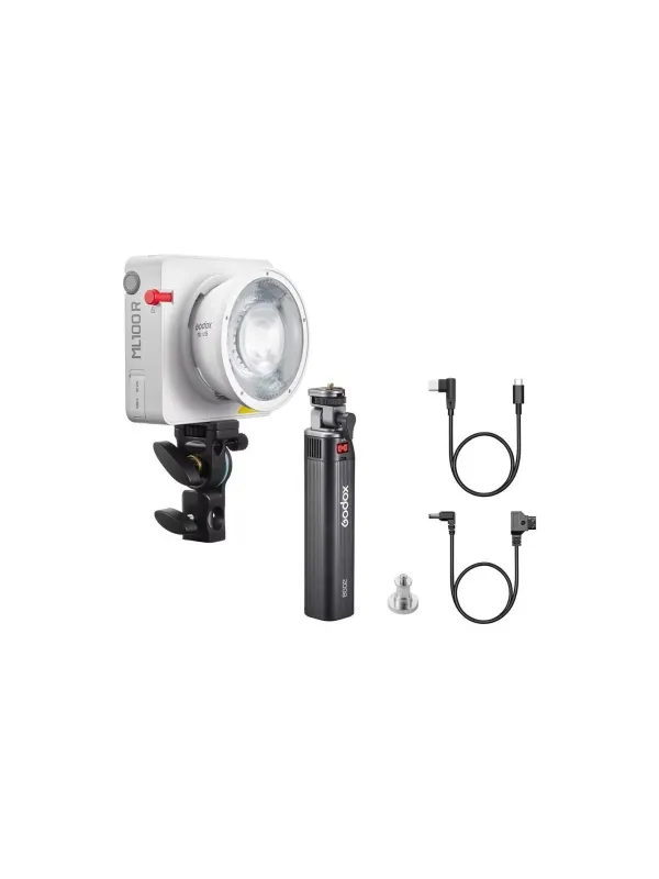 GODOX Illuminatore portatile LED ML100R Kit 3 (con maniglia battery grip)