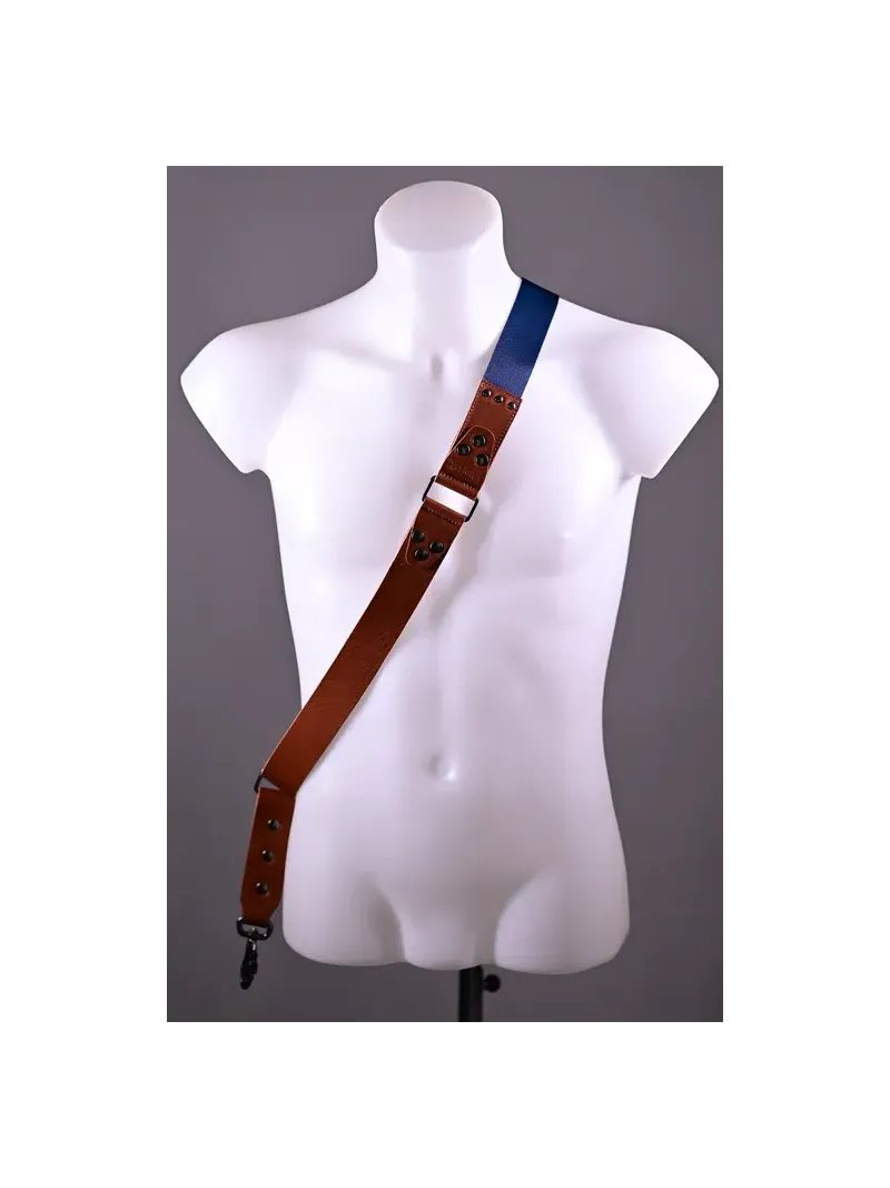 NICE ONE EASY – Single Shoulder Bag, fabric and leather, Blue | D'Aponte | Shoulder, Camera Strap and Accessories