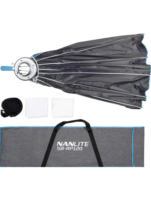 NANLITE Rapid 120 Softbox Parabolico a chiusura rapida Bowens