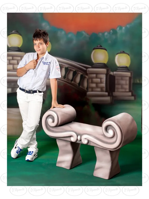 D'APONTE P407 DORIC BENCH | D'Aponte | Photo Props