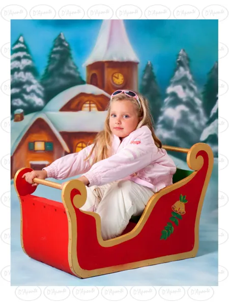 D'APONTE P419 GOLD SLED | D'Aponte | Christmas Props