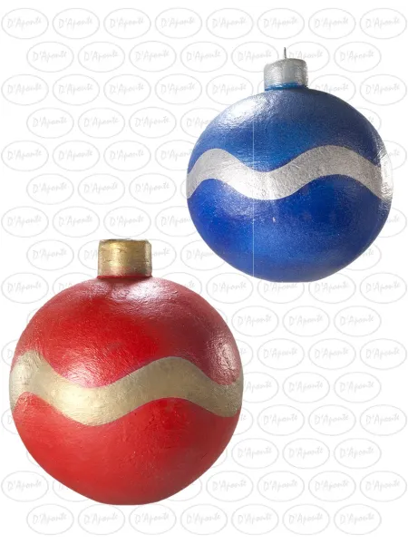 D'APONTE P420 PAIR OF CHRISTMAS BALLS | D'Aponte | Christmas Props