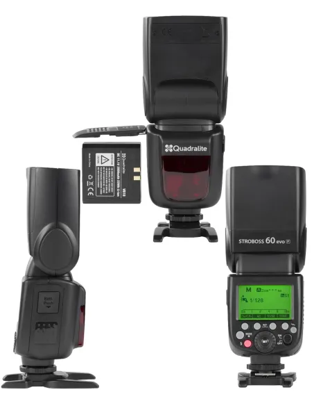 QUADRALITE Stroboss 60evo F Kit equivalent Godox V860IIF Ving | D'Aponte | Portable Flash, Speedlite and Accessories