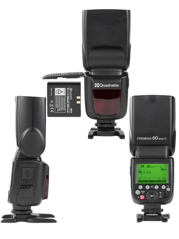 QUADRALITE Stroboss 60evo F Kit equivalente Godox V860IIF Ving