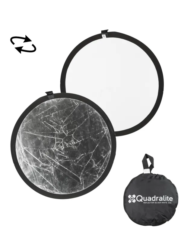 QUADRALITE Reflective Panel Silver/White 60cm | D'Aponte | Reflective and diffusing panels