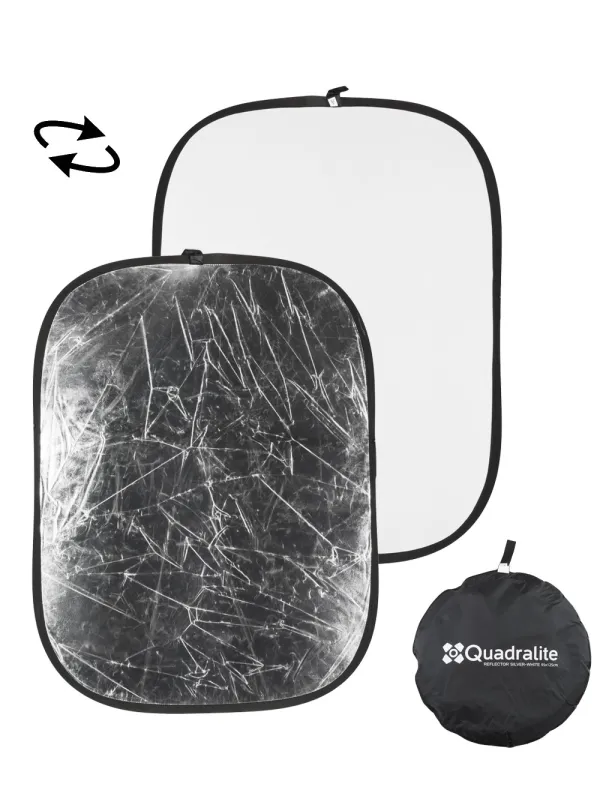 QUADRALITE Pannello Riflettente 95x125cm Argento/Bianco