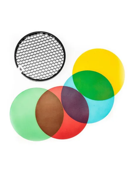 QUADRALITE Reporter Grid Kit and Colored Jellies equivalent to Godox AD-S11 | D'Aponte | Parables
