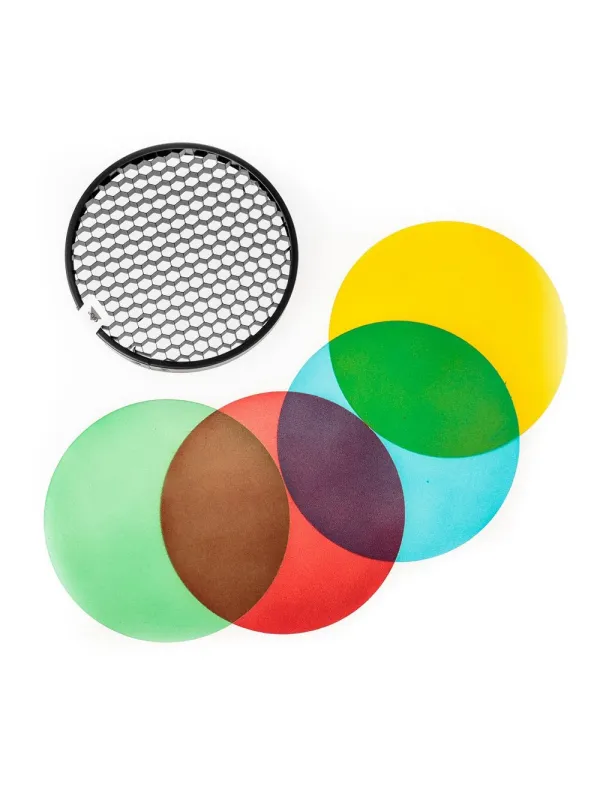 QUADRALITE Reporter Grid Kit and Colored Jellies equivalent to Godox AD-S11 | D'Aponte | Parables