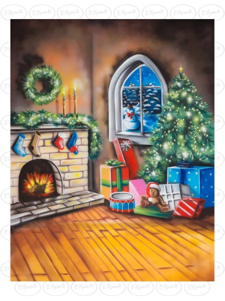 D'APONTE CHRISTMAS CANVAS BACKDROP SB 12-301 | D'Aponte | Scenographic – SB