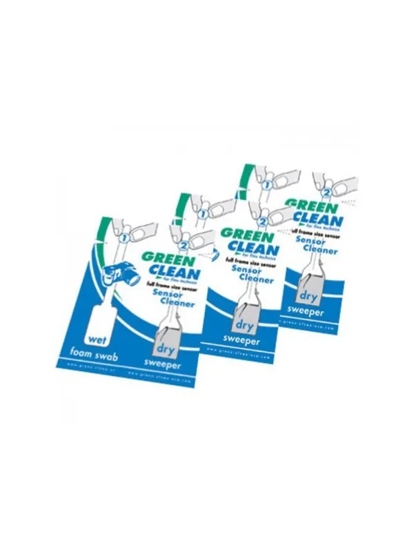 GREEN CLEAN Wet Foam & Dry Sweeper Full Size, 3 Pieces | D'Aponte | Cleaning Sensors