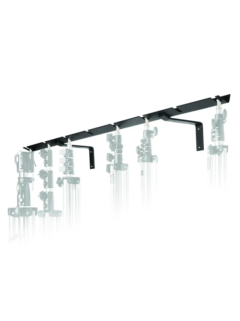 MANFROTTO Wall Mounted Stand Holder for 8 Stands | D'Aponte | Stand and Light Boom Stand