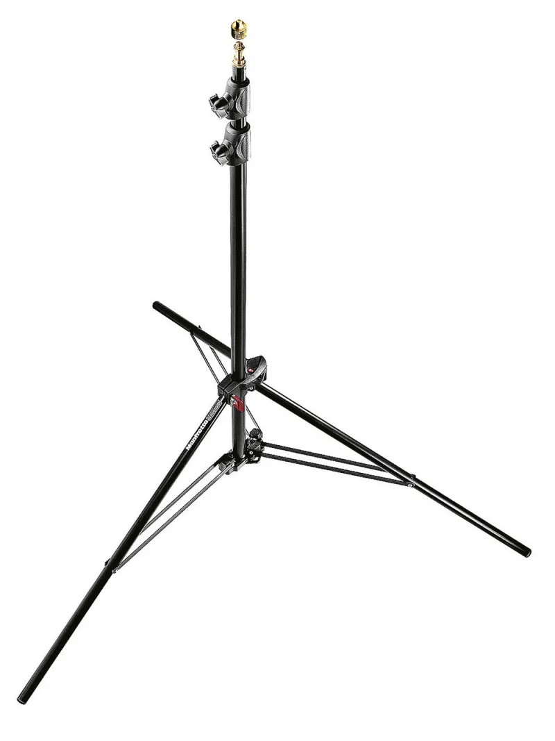 MANFROTTO 1052BAC-3 Stativo Compact Alu Nero Pneumatico - Kit 3 Stativi