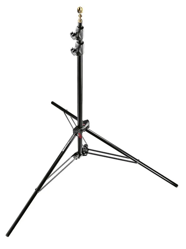 MANFROTTO 1052BAC-3 Stativo Compact Alu Nero Pneumatico - Kit 3 Stativi