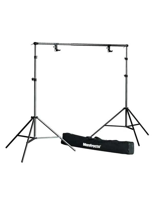 MANFROTTO Background Kit in Black Aluminum | D'Aponte | Supports and Backdrop Holder Systems
