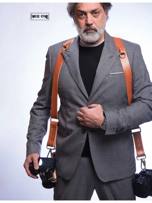 NICE ONE Shoulder Strap M Double Cognac | D'Aponte | Shoulder, Camera Strap and Accessories
