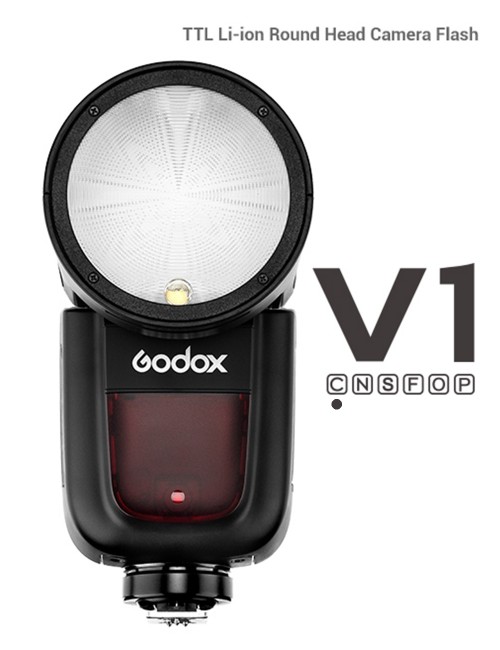 GODOX V1C Flash a Testa Tonda per Canon