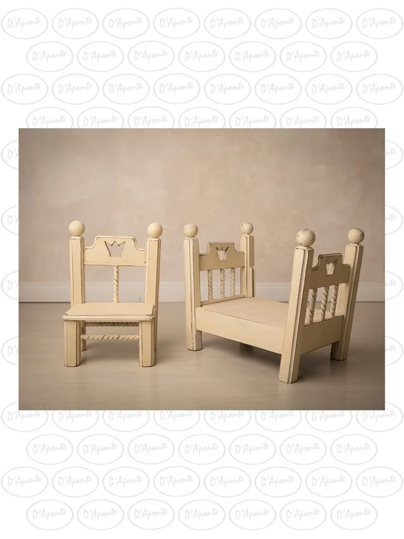 D'APONTE NEWBORN NB002+NB003 BABY COT AND CROWN CHAIR | D'Aponte | Newborn Accessories