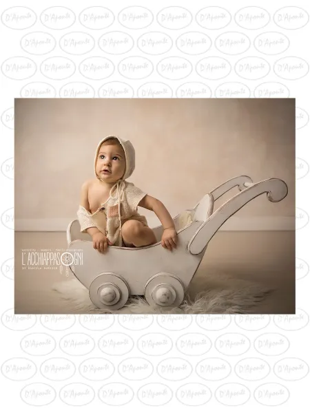 D'APONTE NEWBORN NB005 WHITE WHEELCHAIR | D'Aponte | Newborn Accessories