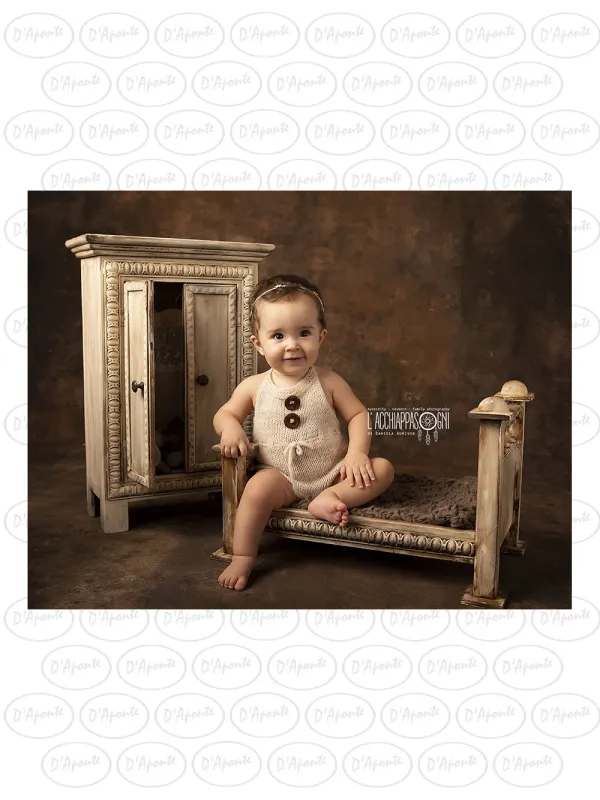 D'APONTE NEWBORN NB018 BED AND EDGED WARDROBE | D'Aponte | Newborn Accessories