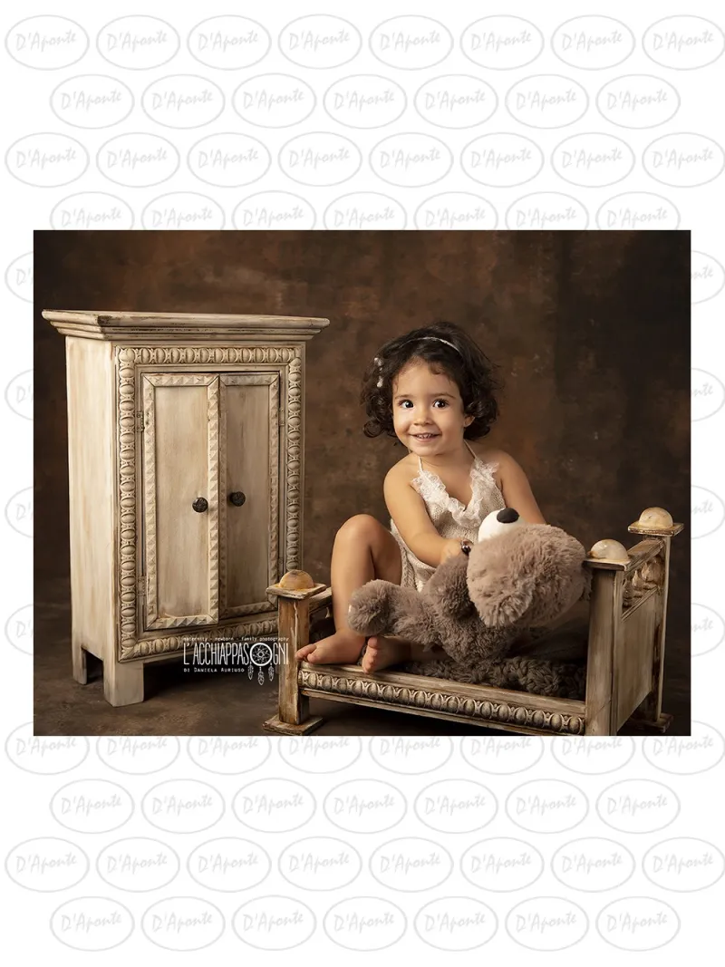 D'APONTE NEWBORN NB018 BED AND EDGED WARDROBE | D'Aponte | Newborn Accessories