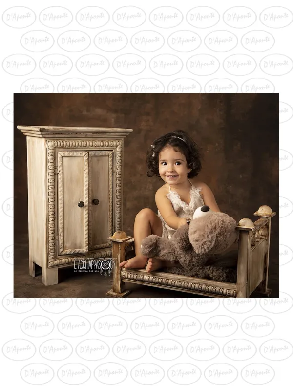 D'APONTE NEWBORN NB018 BED AND EDGED WARDROBE | D'Aponte | Newborn Accessories