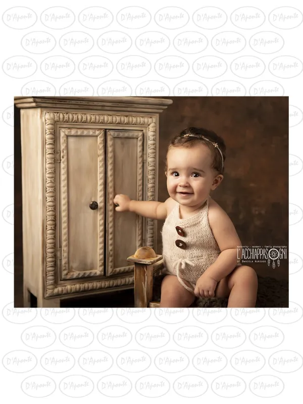 D'APONTE NEWBORN NB018 BED AND EDGED WARDROBE | D'Aponte | Newborn Accessories